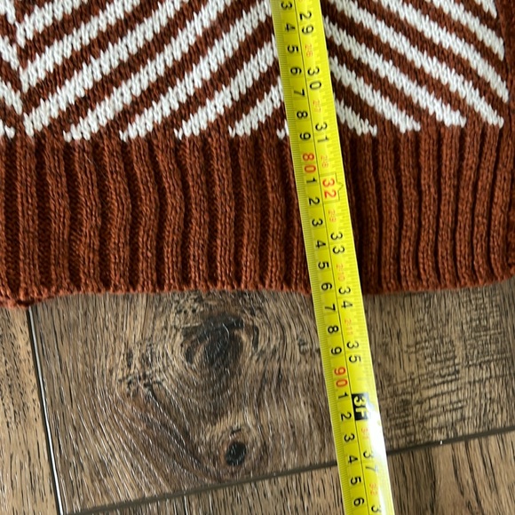 NWOT Fortune + Ivy Chevron Knit Cardigan Sweater Oversized Size Small - Picture 11 of 12